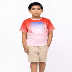 Red Printed Cotton T-Shirt